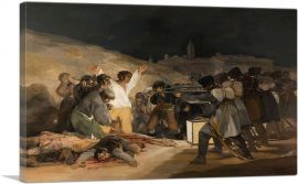 The Third of May - Execution of the Defenders of Madrid 1814-1-Panel-18x12x1.5 Thick
