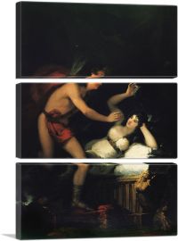 Allegory of Love, Cupid and Psyche 1805-3-Panels-90x60x1.5 Thick