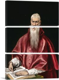 Saint Jerome as Scholar-3-Panels-90x60x1.5 Thick