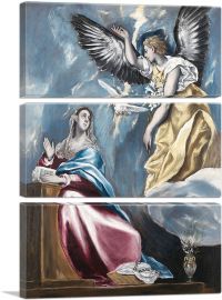 The Annunciation 1600-3-Panels-90x60x1.5 Thick