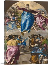 The Assumption of the Virgin 1577-1-Panel-60x40x1.5 Thick