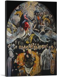 The Burial of the Count of Orgaz 1588-1-Panel-60x40x1.5 Thick
