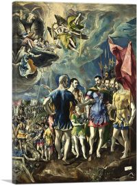 The Martyrdom of St. Maurice and the Theban Legion-1-Panel-26x18x1.5 Thick