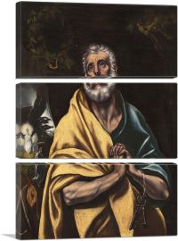 The Tears of Saint Peter 1614-3-Panels-60x40x1.5 Thick