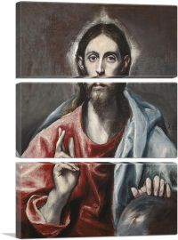 Christ Blessing-3-Panels-60x40x1.5 Thick