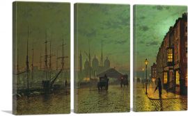Prince's Dock Hull 1882-3-Panels-90x60x1.5 Thick