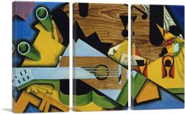 Still Life With Guitar 1913-3-Panels-60x40x1.5 Thick