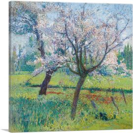 Two Apples In Flowers In The Green Valley 1917-1-Panel-12x12x1.5 Thick