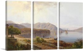 Motif At San Felice On Lake Garda 1854-3-Panels-90x60x1.5 Thick