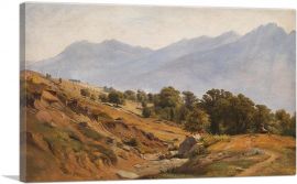Mountain Landscape Around Dorf Tirol-1-Panel-26x18x1.5 Thick