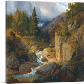 Norwegian Landscape 1836-1-Panel-18x18x1.5 Thick