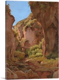 Plein-air Study Of a Gorge Sorrento 1843