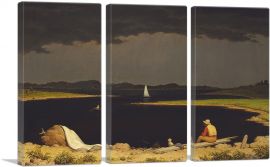 Approaching Thunderstorm 1859-3-Panels-60x40x1.5 Thick