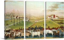 The Cornell Farm 1848-3-Panels-90x60x1.5 Thick