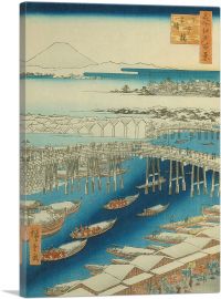 Clear Weather After Snow at Nihon Bridge-1-Panel-40x26x1.5 Thick