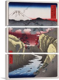 Inume Pass in Kai Province 1858-3-Panels-60x40x1.5 Thick