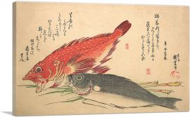 Isaki and Kasago Fish-1-Panel-12x8x.75 Thick