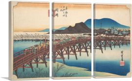 Okazaki - Tenshin no Hashi 1834-3-Panels-90x60x1.5 Thick