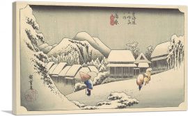 A Snowy Evening at Kambara Station-1-Panel-26x18x1.5 Thick