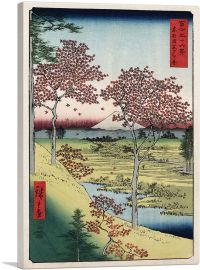 Sunset Hill, Meguro in the Eastern Capital 1858-1-Panel-26x18x1.5 Thick