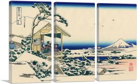 A Tea house at Koishikawa-3-Panels-60x40x1.5 Thick