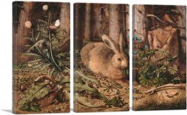A Hare In The Forest 1585-3-Panels-60x40x1.5 Thick
