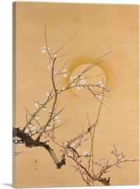 The Moon and Plum Trees-1-Panel-26x18x1.5 Thick