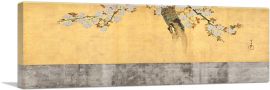 Blossoming Cherry Branches-1-Panel-48x16x1.5 Thick