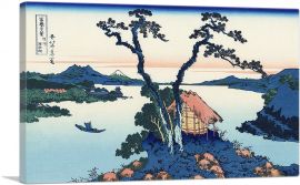 Lake Suwa in the Shinano Province 1830-1-Panel-26x18x1.5 Thick