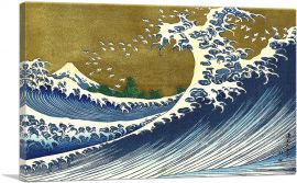 A Colored Version Of The Big Wave-1-Panel-40x26x1.5 Thick