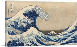 The Great Wave off the Coast of Kanagawa 1829-1-Panel-26x18x1.5 Thick