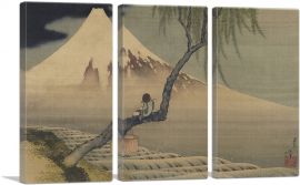 Boy Viewing Mount Fuji 1839-3-Panels-90x60x1.5 Thick