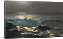 Moonlight - Wood Island Light 1894-1-Panel-12x8x.75 Thick