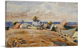 Three Boys on the Shore 1873-1-Panel-18x12x1.5 Thick