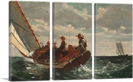 Breezing Up - A Fair Wind 1876-3-Panels-60x40x1.5 Thick