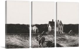 American Landscape 1920-3-Panels-90x60x1.5 Thick