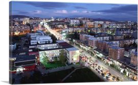 Pristina Kosovo Nighttime