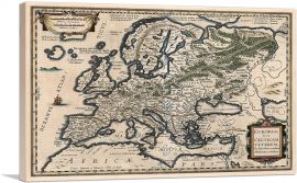 A Semi-Ptolemaic Map of Europe 1618