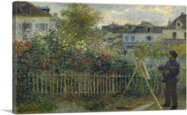 Monet Painting His Garden at Argenteuil 1873