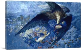 Night with her Train of Stars 1912-1-Panel-12x8x.75 Thick