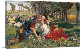 The Hireling Shepherd 1851-1-Panel-26x18x1.5 Thick