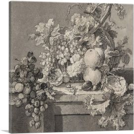 A Basket Of Fruit-1-Panel-26x26x.75 Thick