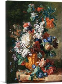 Bouquet Of Flowers In An Urn 1724-1-Panel-40x26x1.5 Thick
