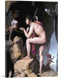 Oedipus And Sphinx-1-Panel-26x18x1.5 Thick