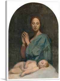 The Virgin With The Sleeping Infant Jesus-1-Panel-12x8x.75 Thick