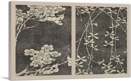 Frog and Flowers-1-Panel-40x26x1.5 Thick