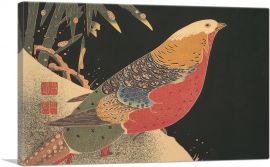 Golden Pheasant in the Snow-1-Panel-12x8x.75 Thick