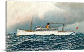 The S.S. Zacapa at Sea-1-Panel-18x12x1.5 Thick