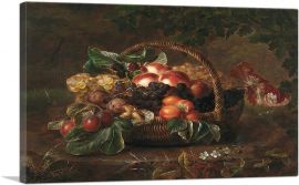 A Basket With Fruits-1-Panel-18x12x1.5 Thick