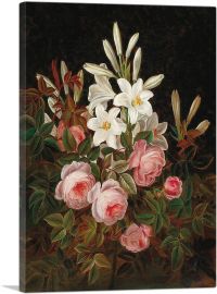 Roses And Lilies-1-Panel-40x26x1.5 Thick